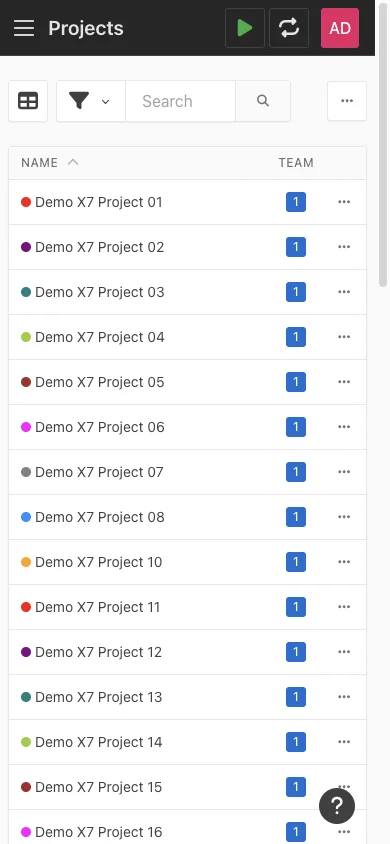 Mobile project directory