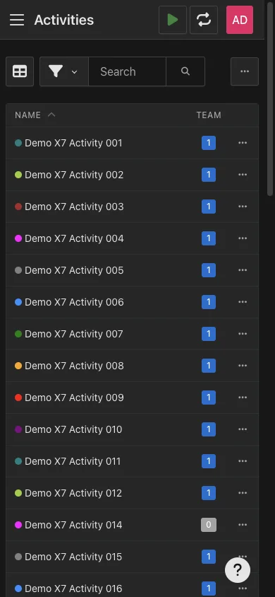 Mobile activity directory