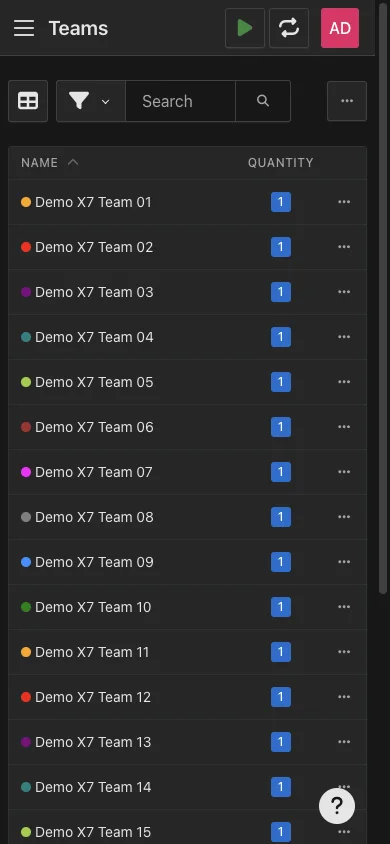 Mobile team management