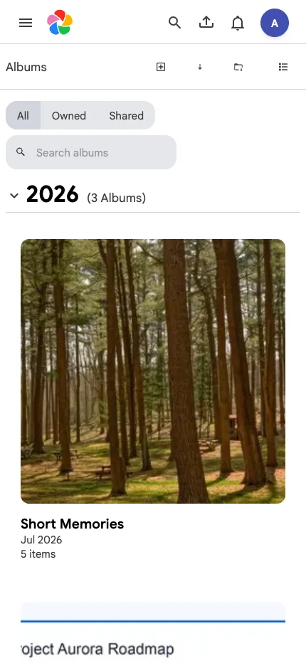 Mobile albums