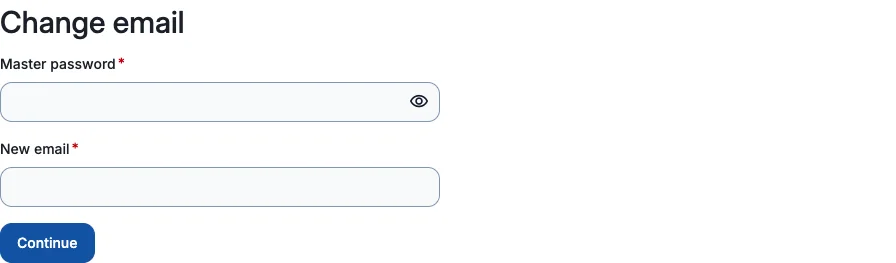 Change email account settings