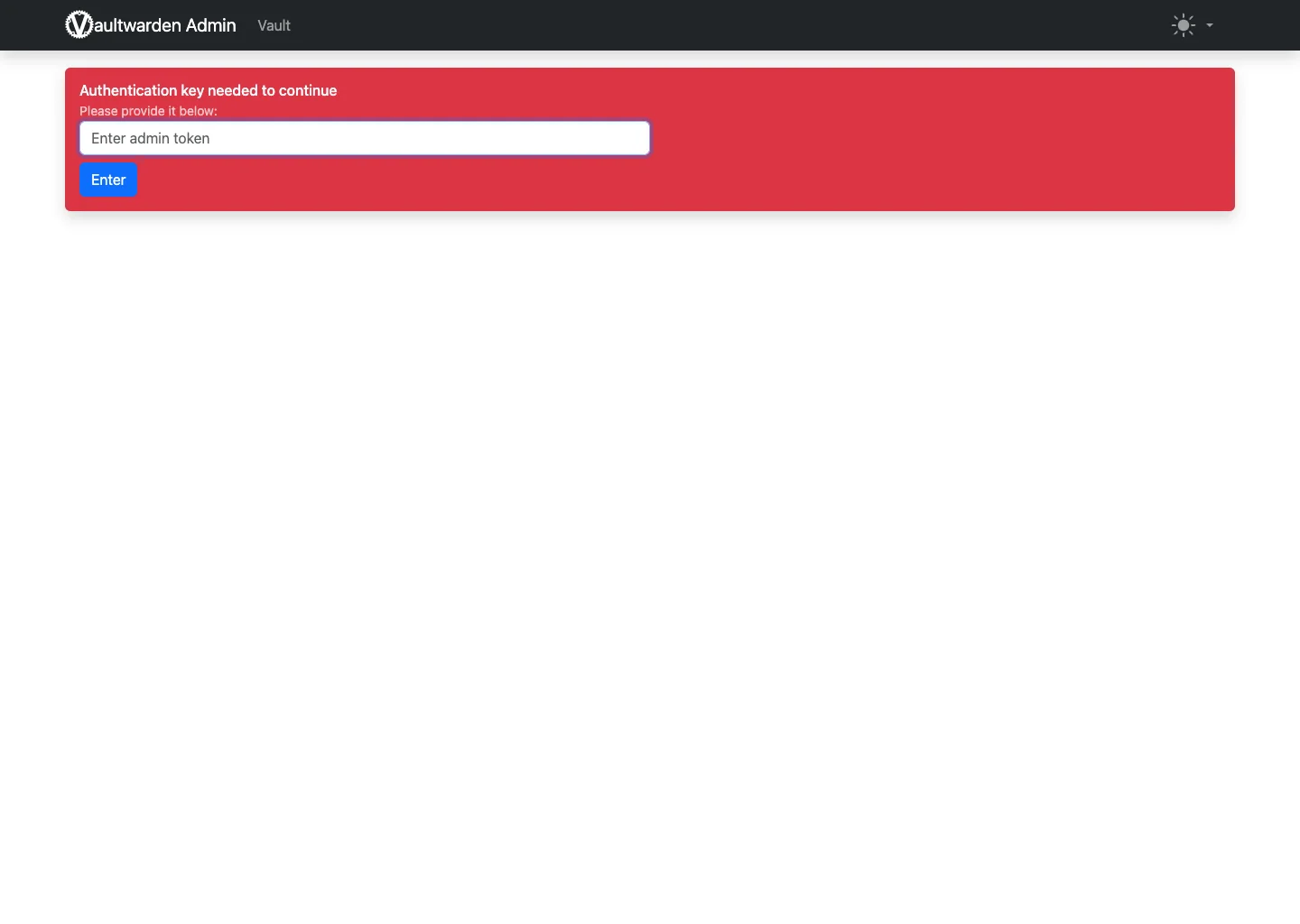 Server admin login