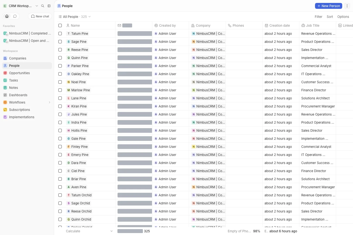 CRM Workspace - people - all people (light)