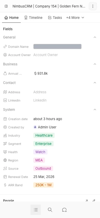 CRM Workspace - responsive - responsive company (light)