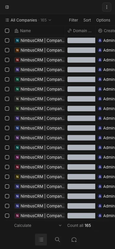 CRM Workspace - responsive - responsive navigation (dark)