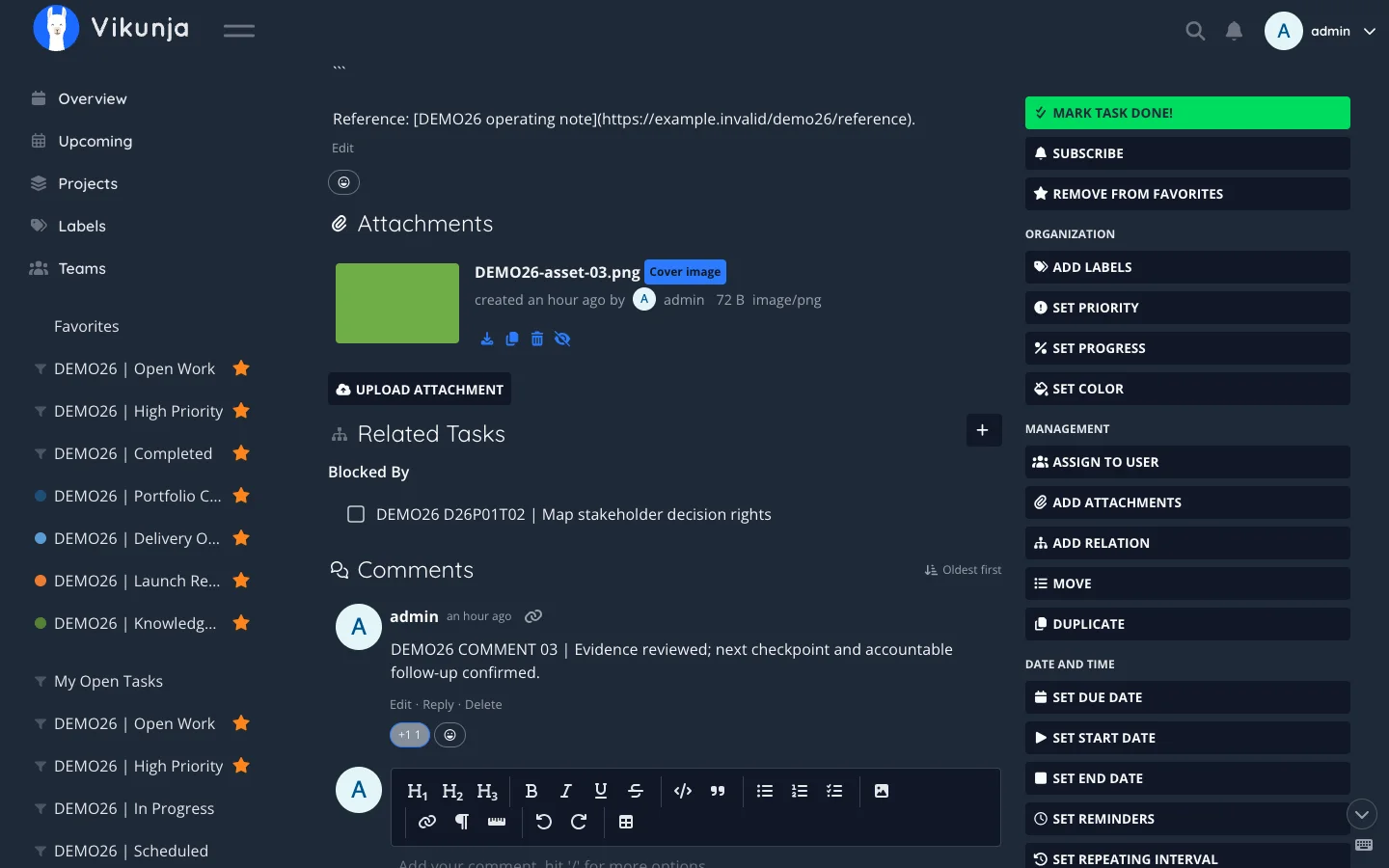 Dark Desktop Task Relations