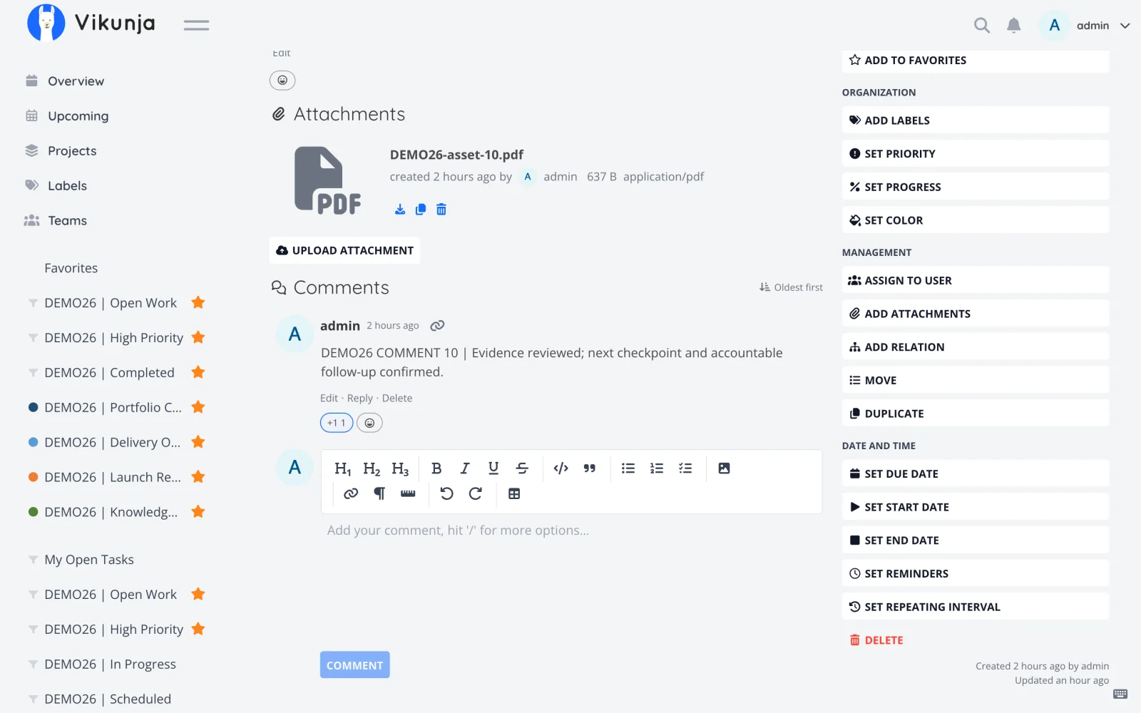 Light Retina Task Attachments
