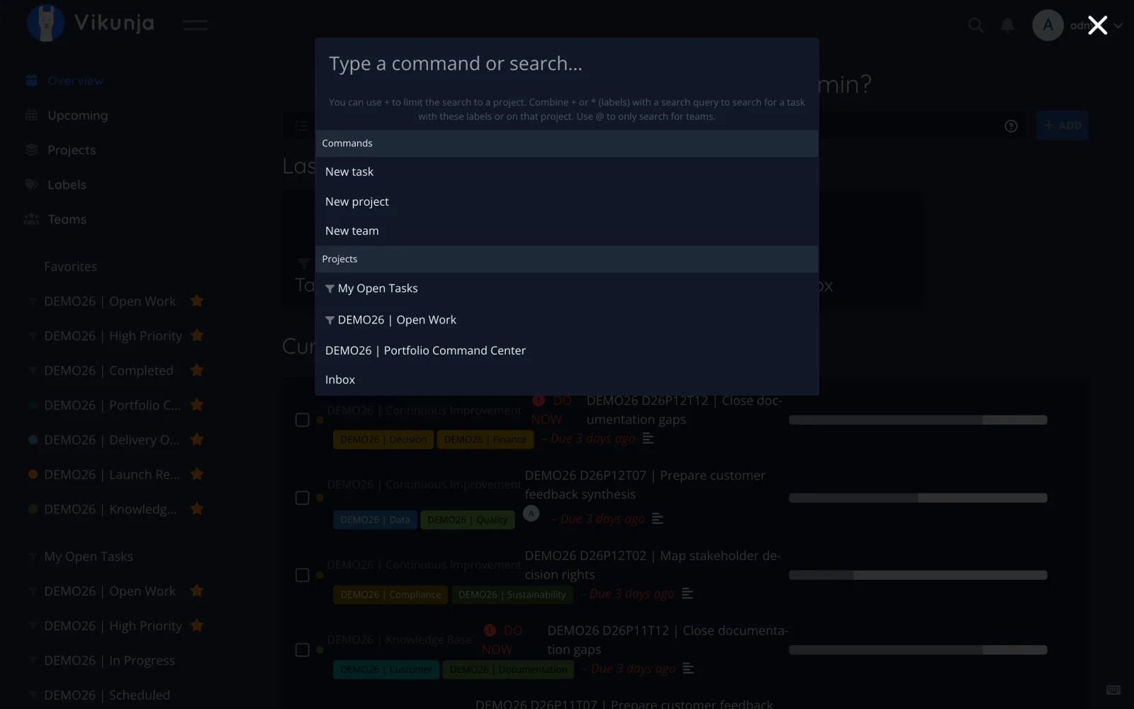 Dark Retina Quick Actions Overlay