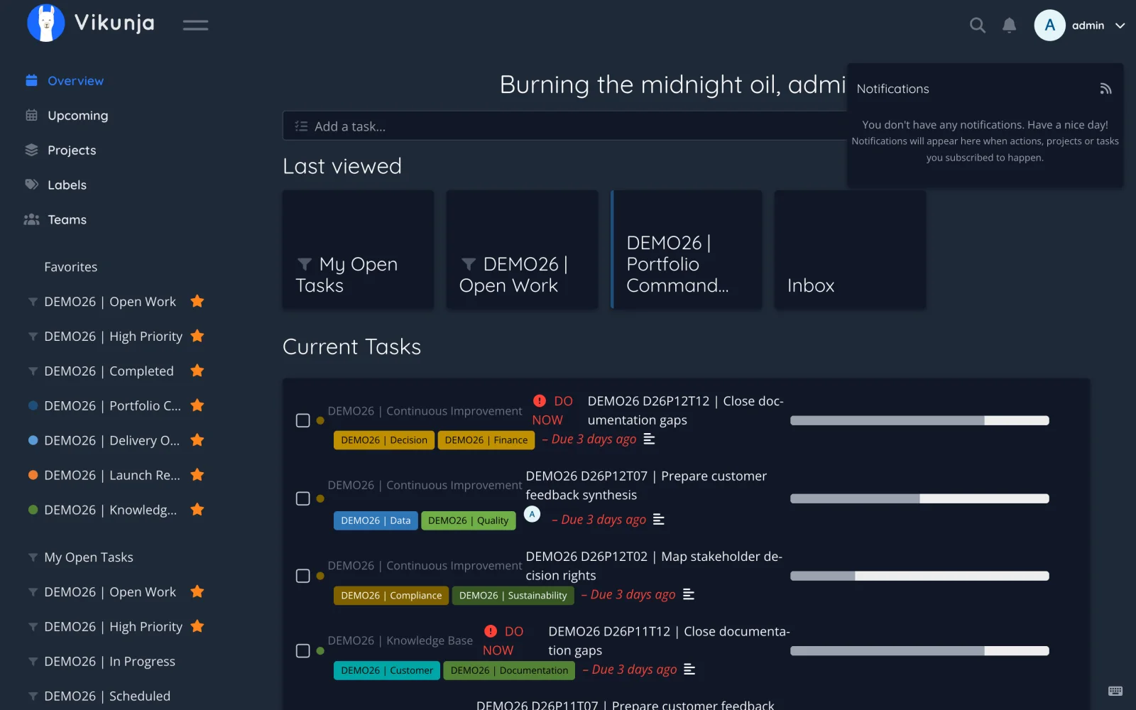 Dark Retina Notifications Popover