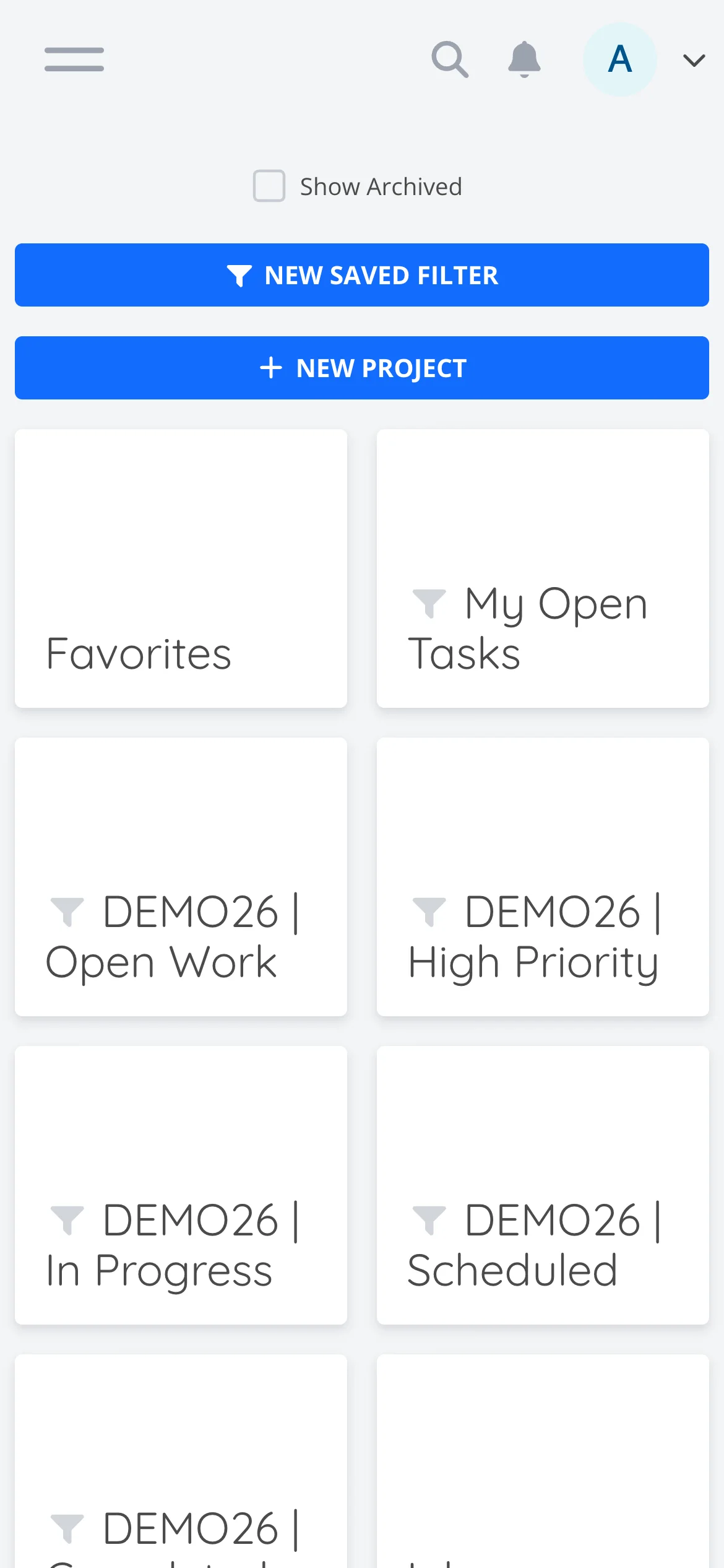 Light Mobile Project Hierarchy