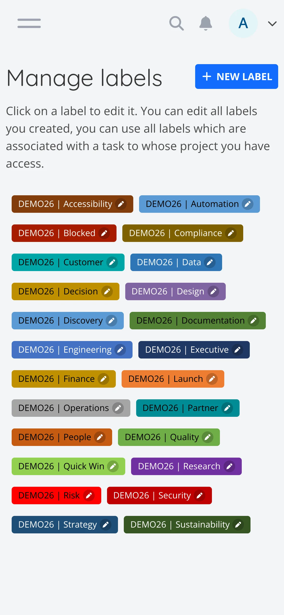 Light Mobile Labels Overview